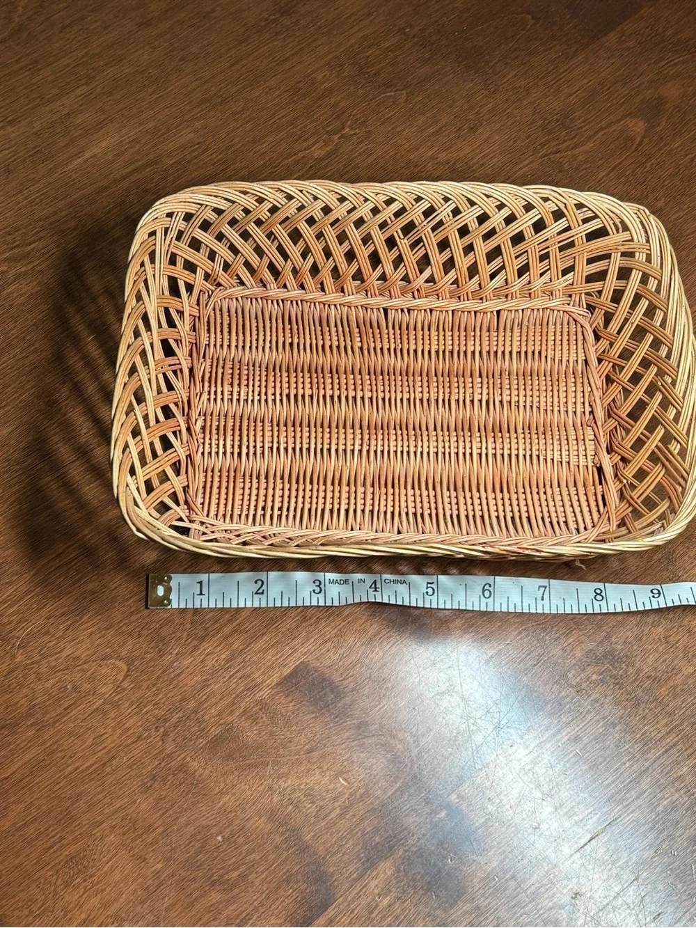 Handwoven Wicker Basket in Natural Brown - Versatile Home Accent